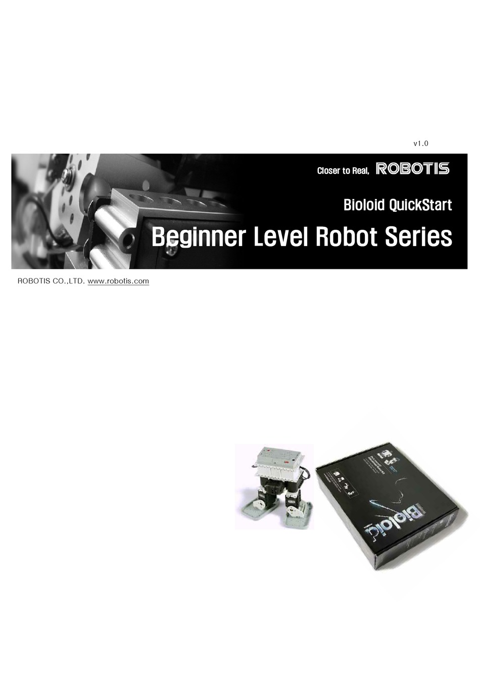 ROBOTIS BEGINNER LEVEL ROBOT SERIES QUICK START MANUAL Pdf Download