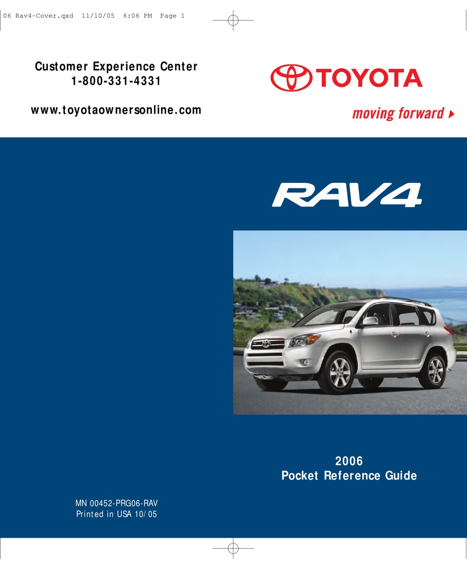 TOYOTA 2006 RAV4 POCKET REFERENCE MANUAL Pdf Download ManualsLib