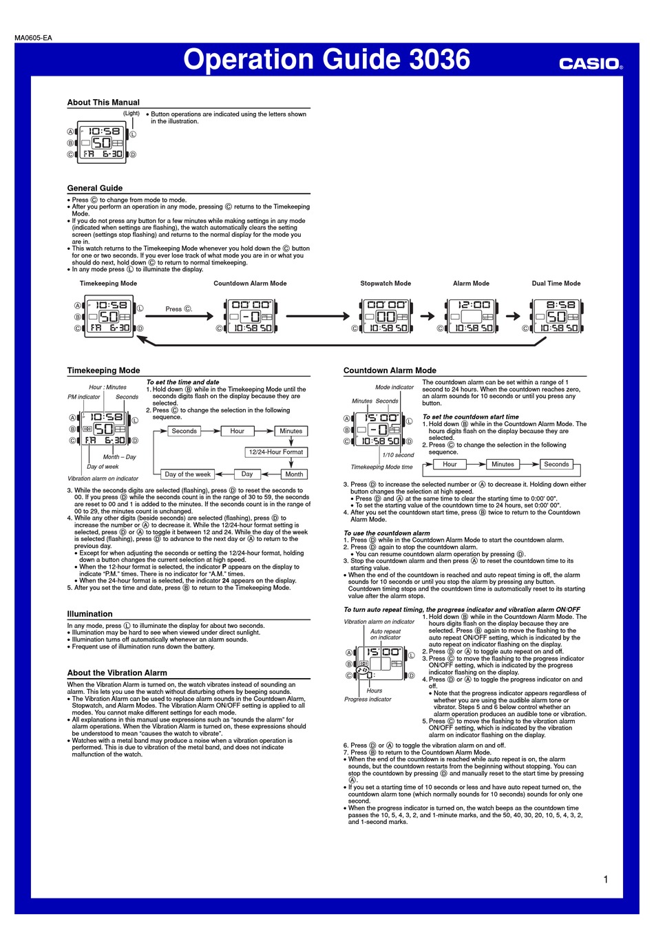 Casio discount 3221 manual