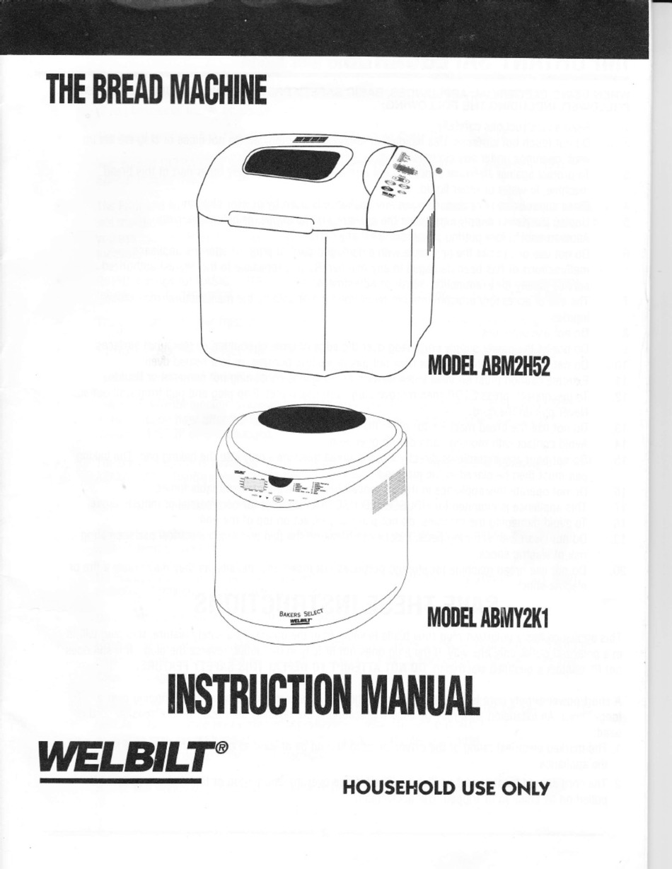 Welbilt Abm3500 Recipes / Bread Machine Manuals Creative ...