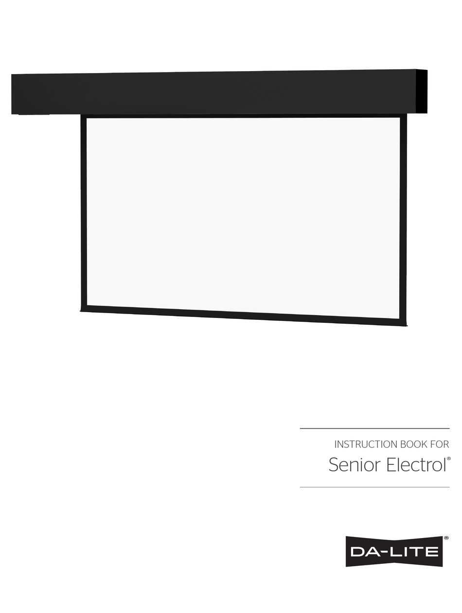 DALITE SENIOR ELECTROL INSTRUCTION BOOK Pdf Download ManualsLib