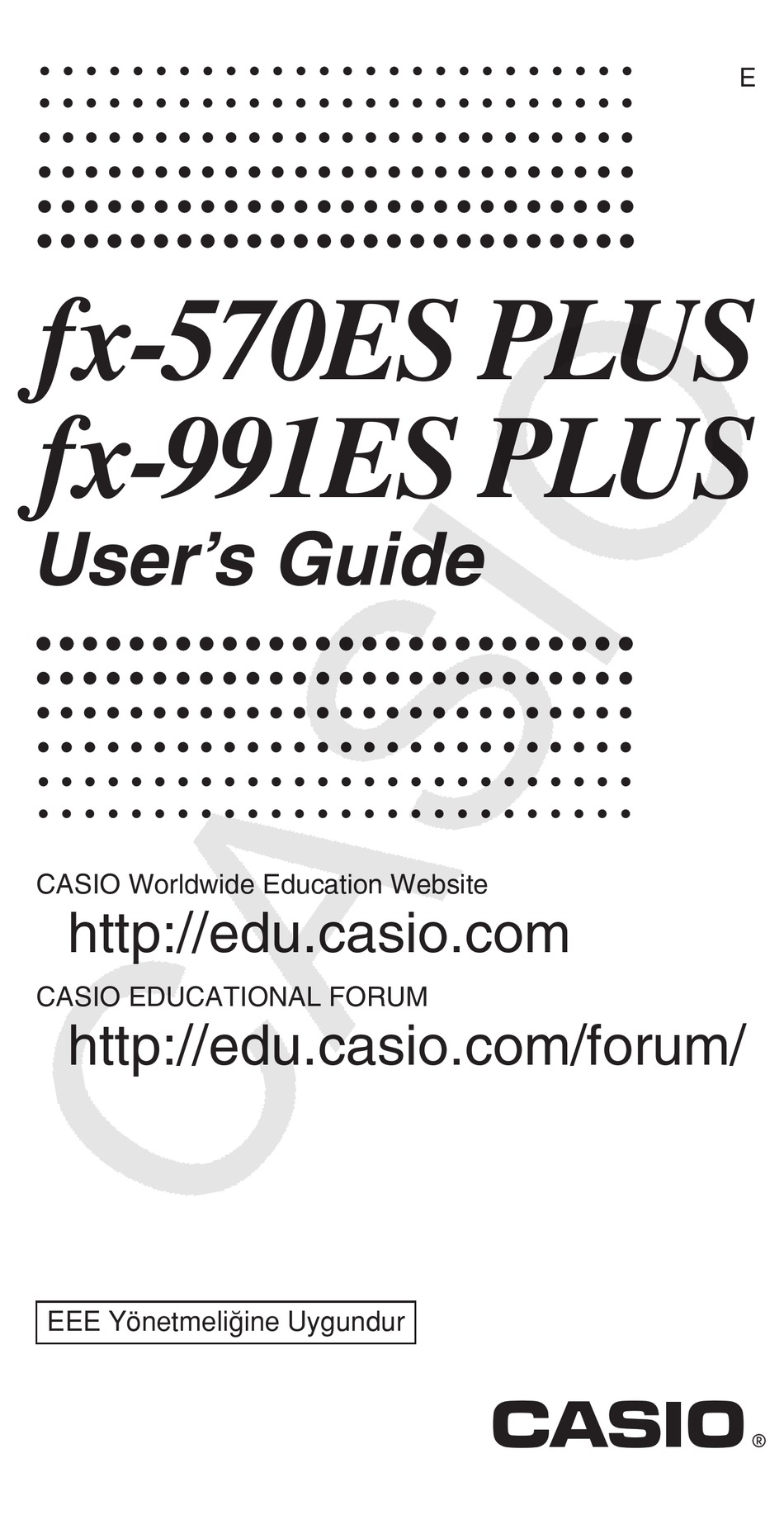 CASIO FX 570ES PLUS USER MANUAL Pdf Download ManuaLib