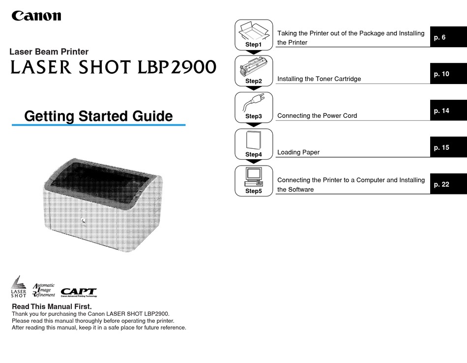 install canon lbp 2900 printer