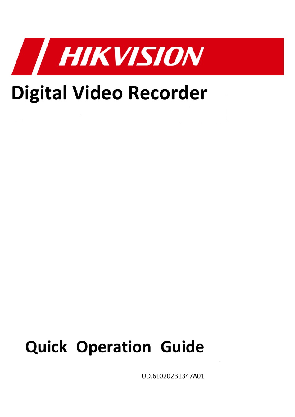 Hikvision Ds 74hfi Sh Quick Operation Manual Pdf Download Manualslib