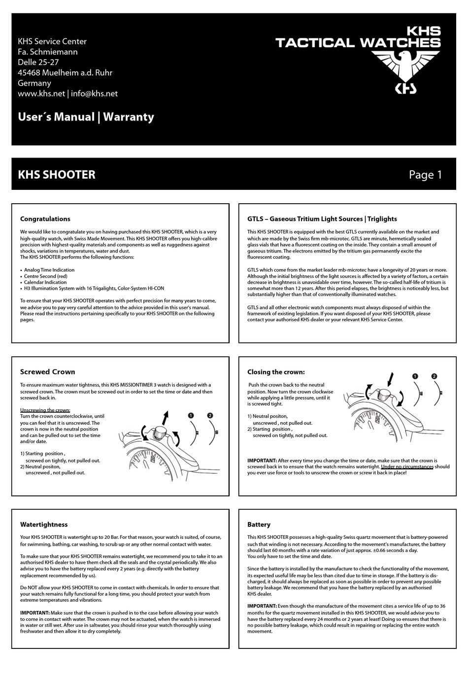 KHS SHOOTER USER MANUAL Pdf Download | ManualsLib