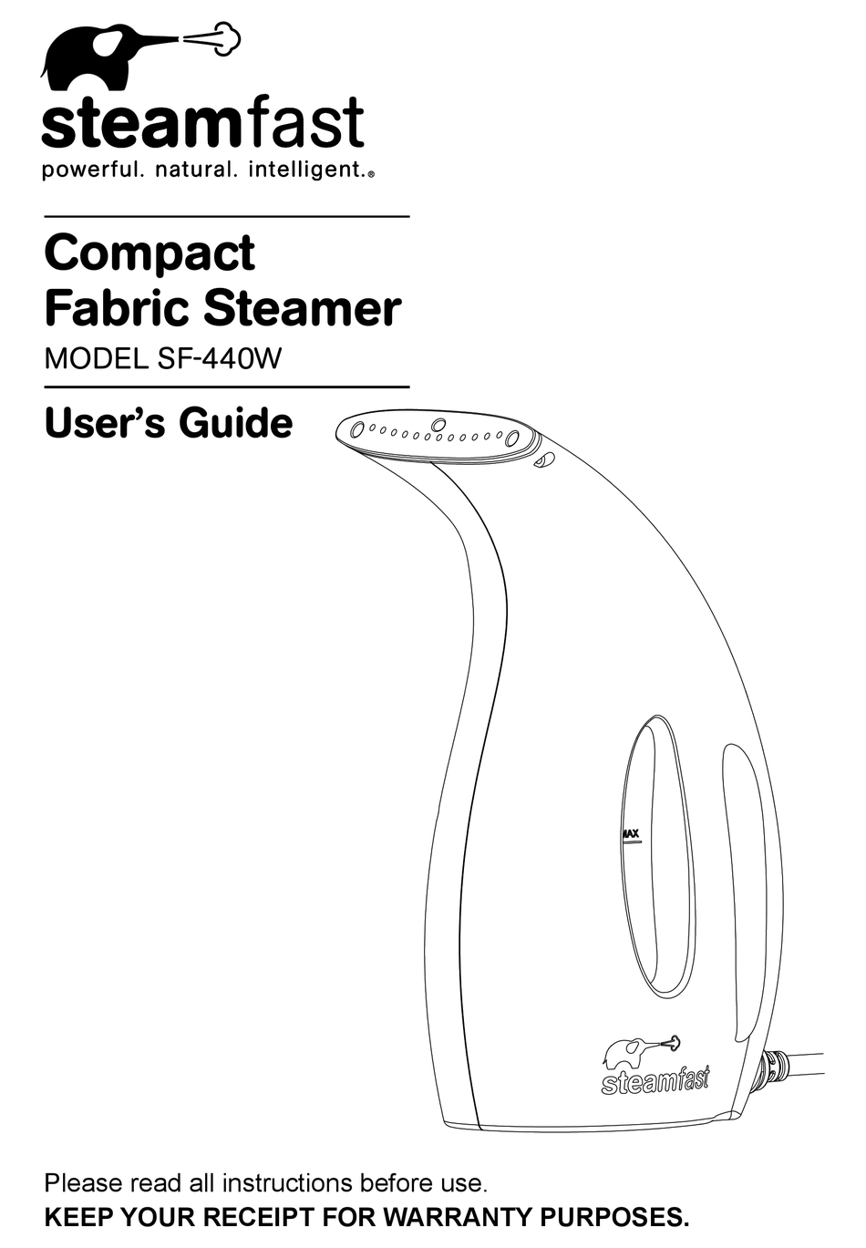 STEAMFAST SF-440W USER MANUAL Pdf Download | ManualsLib
