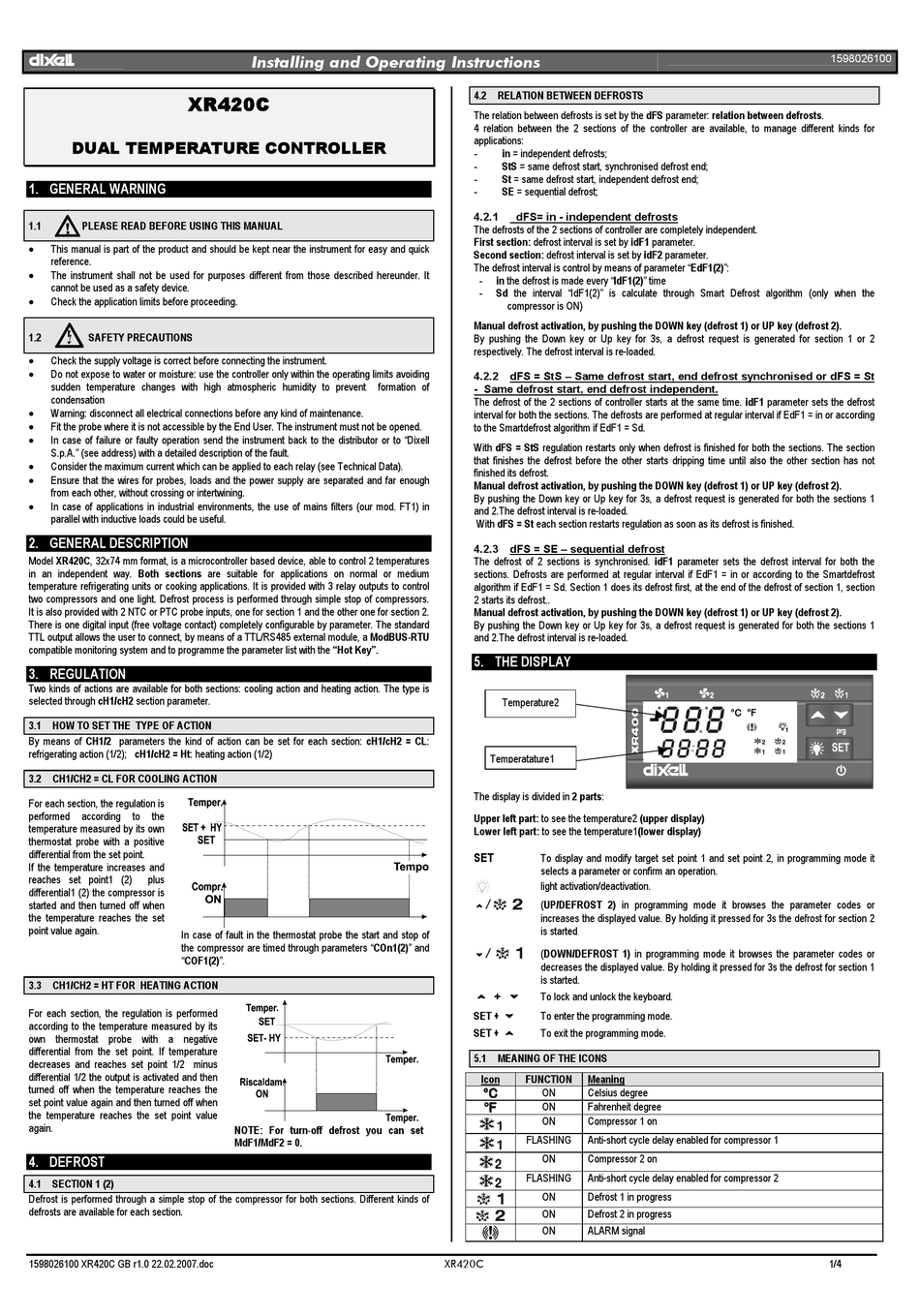 Dixell Universalxr Manual