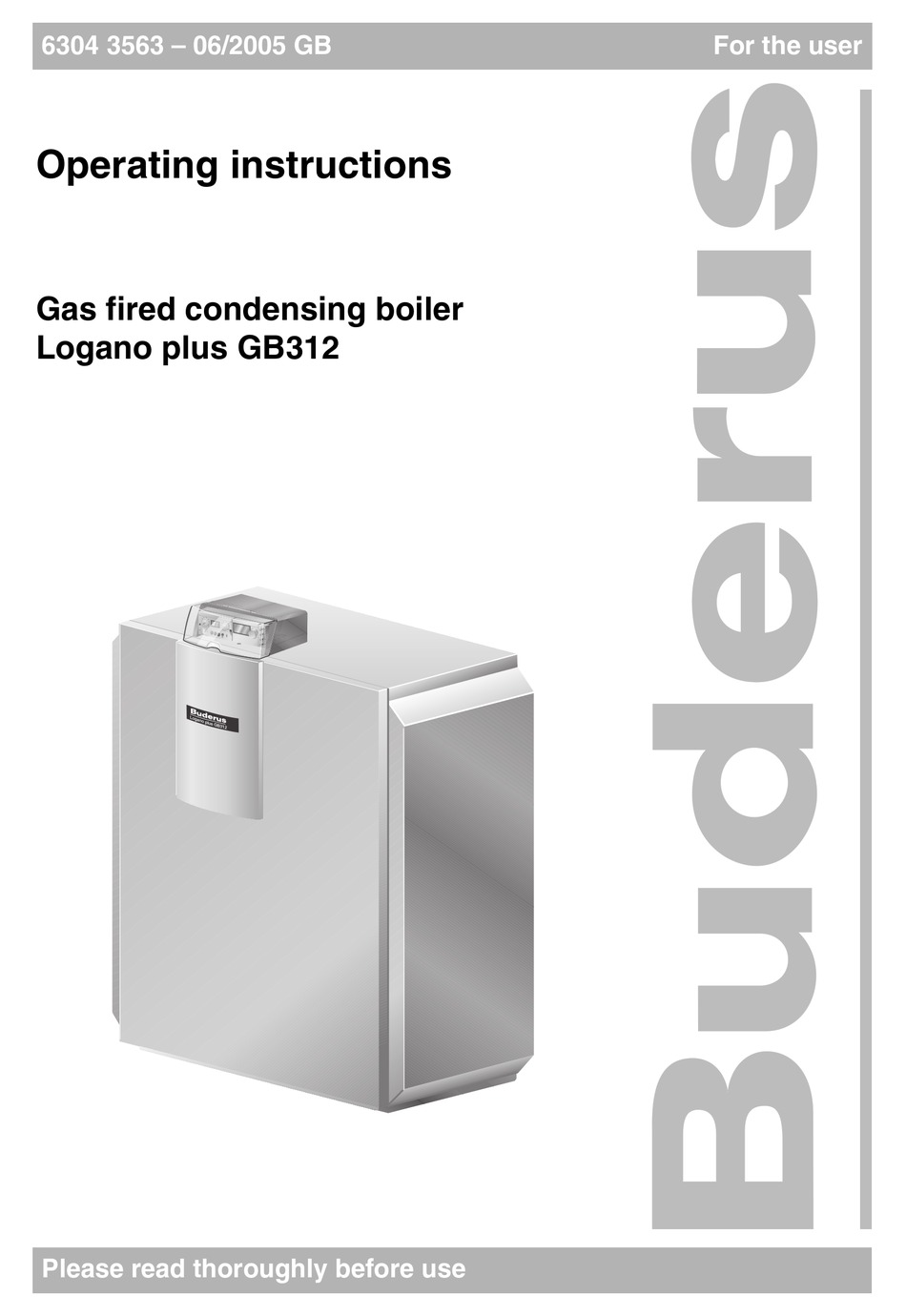 BUDERUS LOGANO PLUS GB312 OPERATING INSTRUCTIONS MANUAL Pdf Download ...