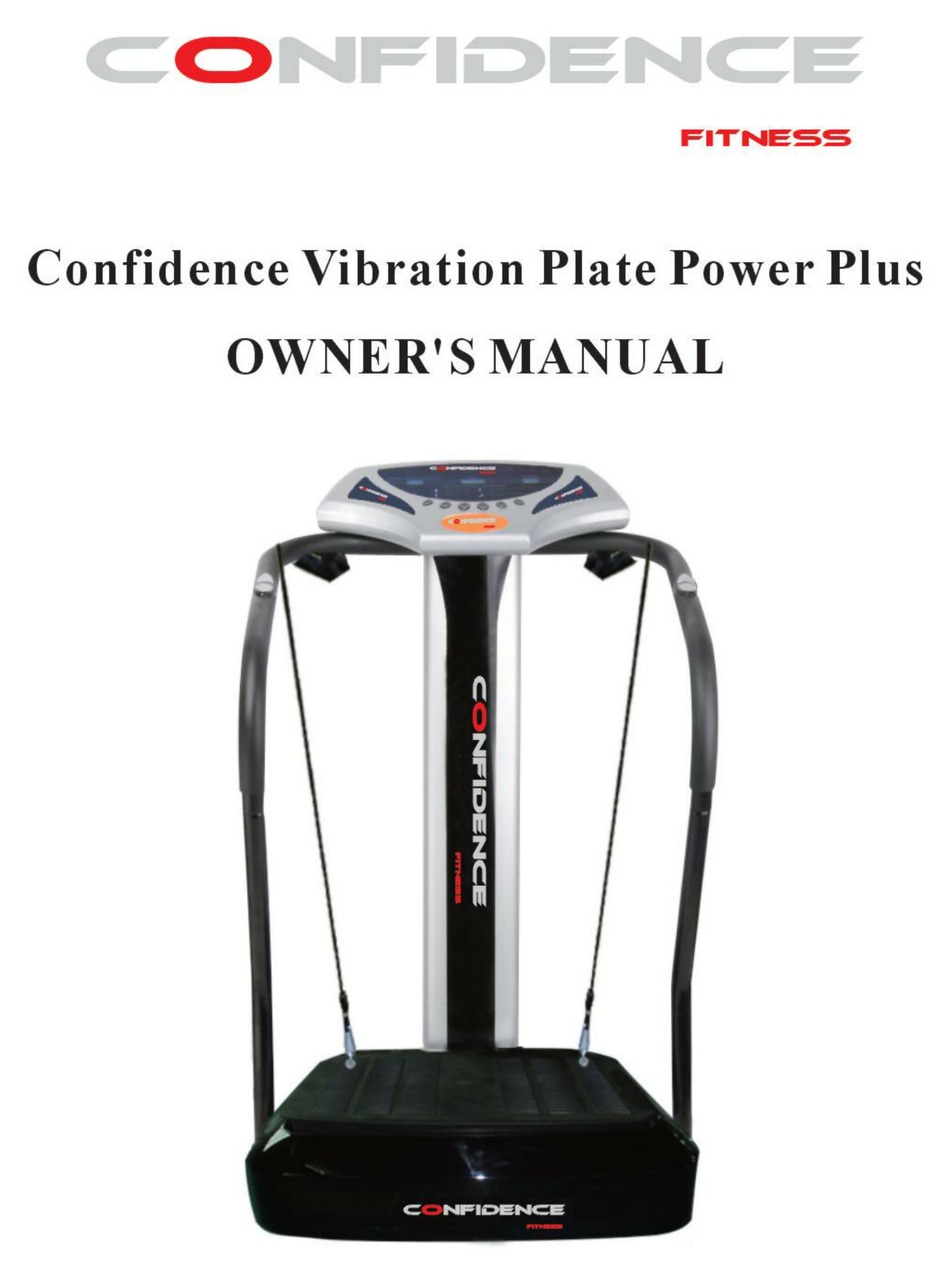 CONFIDENCE VIBRATION PLATE POWER PLUS OWNER'S MANUAL Pdf Download