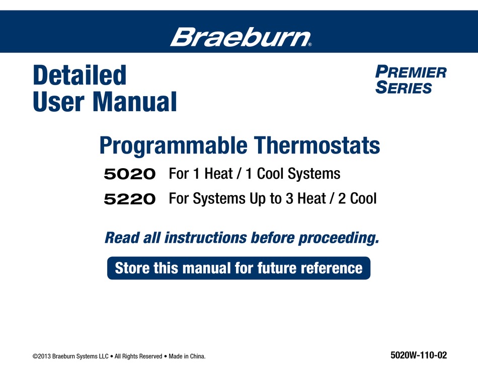 BRAEBURN 5020 USER MANUAL Pdf Download ManualsLib