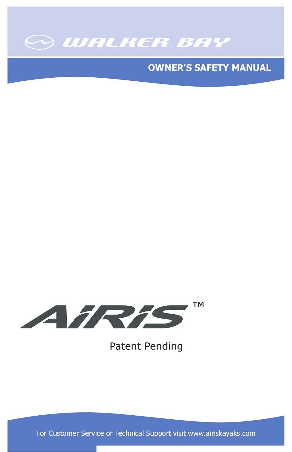 WALKER BAY AIRIS 16425 PLAY 8 OWNERS & SAFETY MANUAL Pdf Download