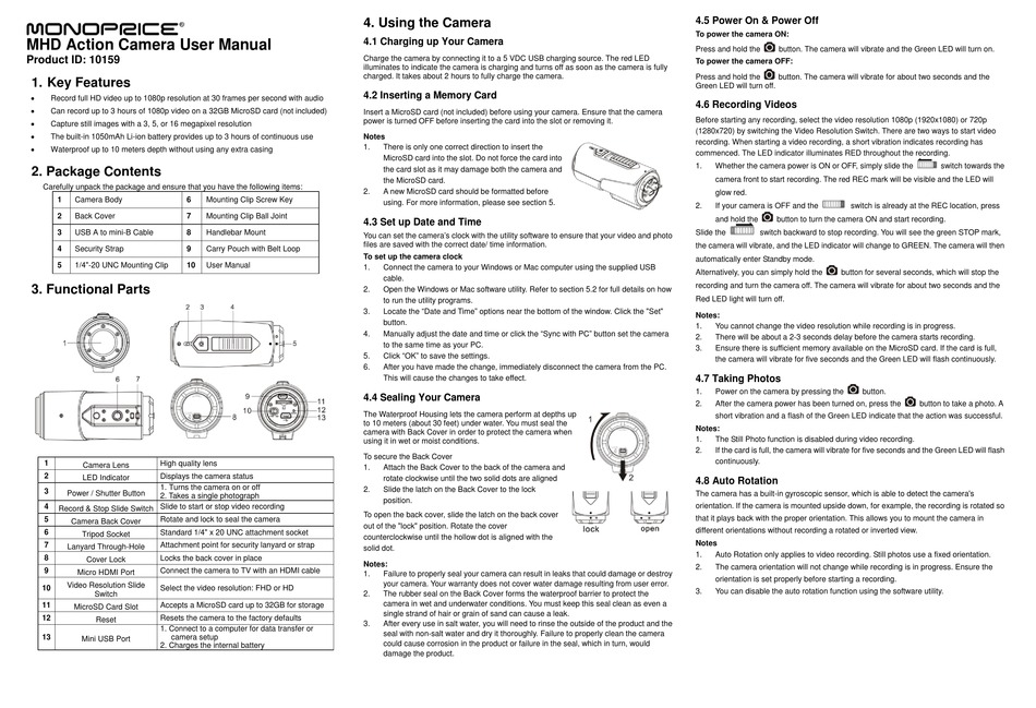 MONOPRICE 1159 USER MANUAL Pdf Download | ManualsLib