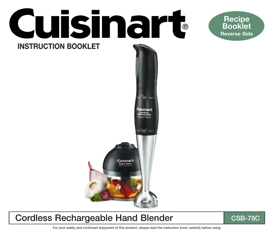 Refurbished: Cuisinart CSB-80 Smart Stick Power Trio High Torque Hand  Blender 