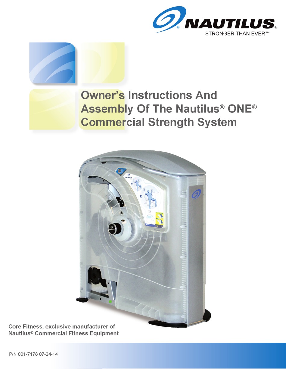 NAUTILUS ONE OWNERS INSTRUCTIONS AND ASSEMBLY Pdf Download ManualsLib