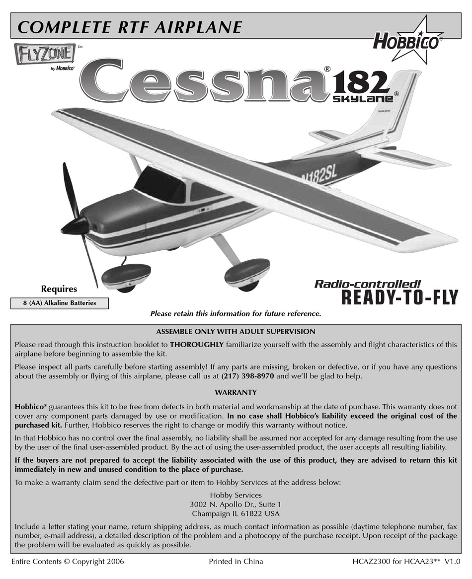 cessna 182 operating manual