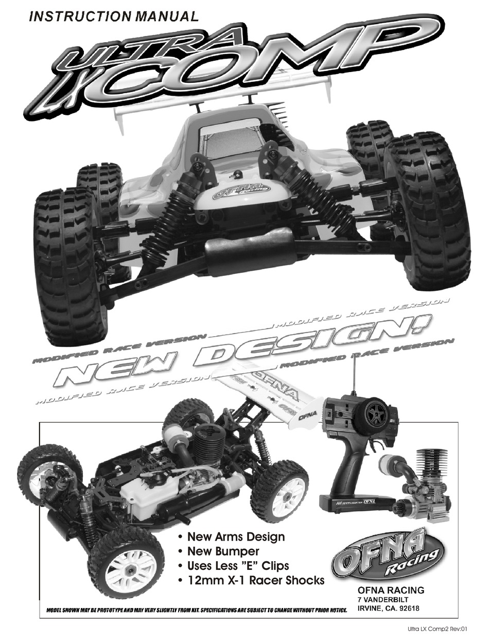 OFNA RACING ULTRA INSTRUCTION MANUAL Pdf Download ManualsLib