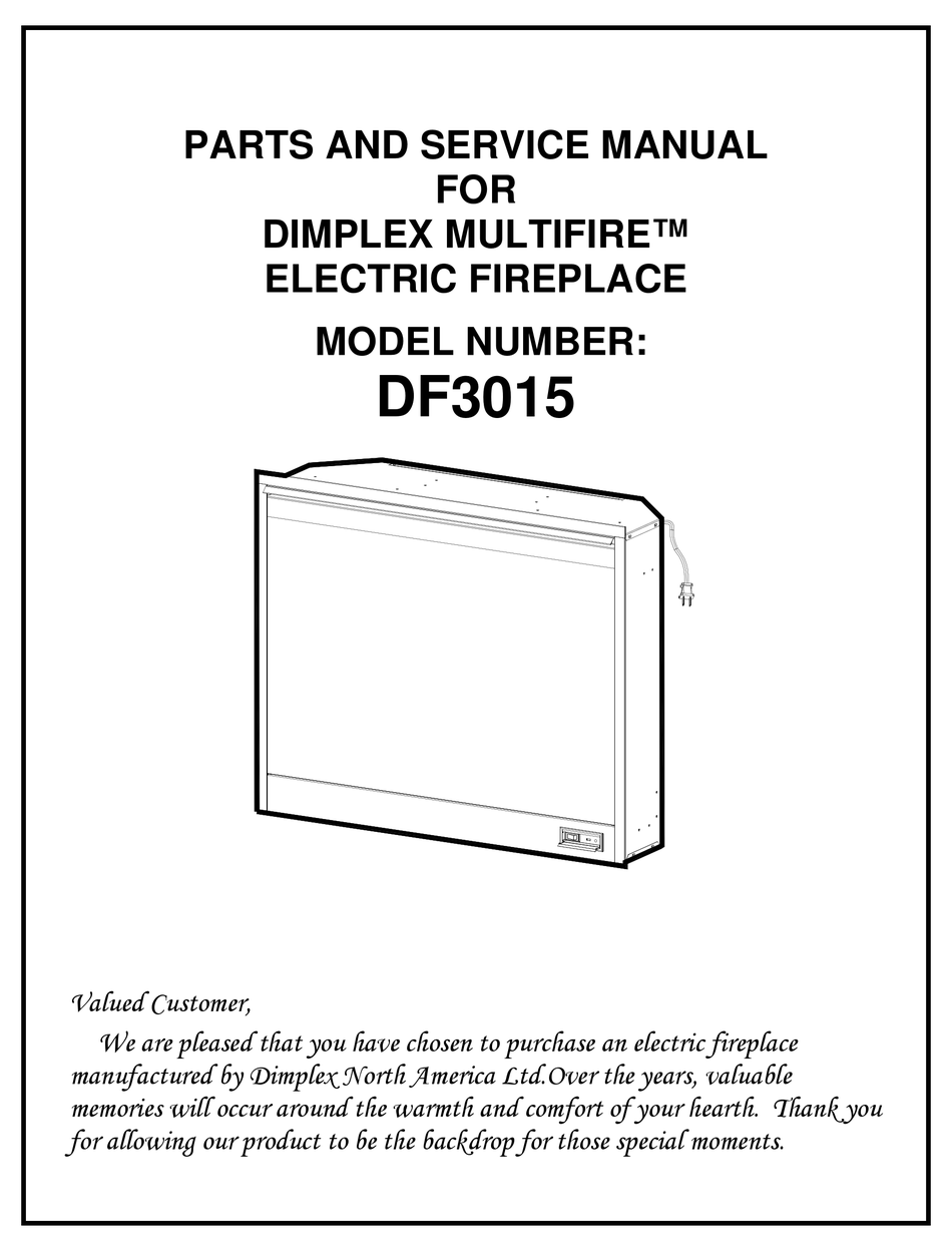 DIMPLEX MULTIFIRE DF3015 PARTS AND SERVICE MANUAL Pdf Download ManualsLib