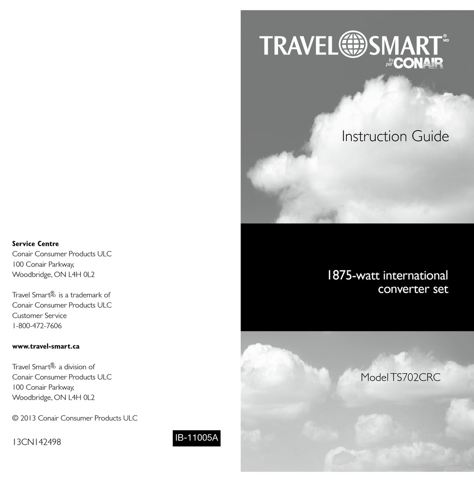 travel smart conair manual