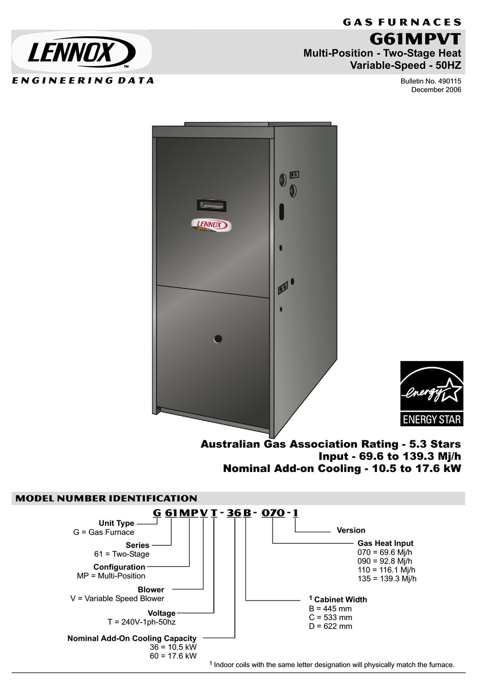LENNOX G61MPVT USER INSTRUCTIONS Pdf Download ManualsLib