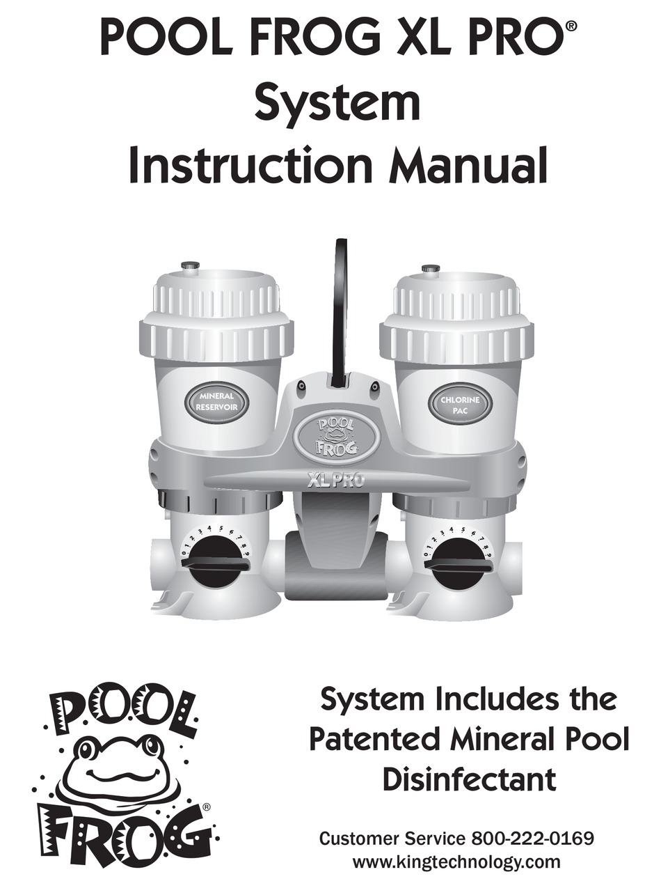 POOL FROG XL PRO INSTRUCTION MANUAL Pdf Download ManualsLib