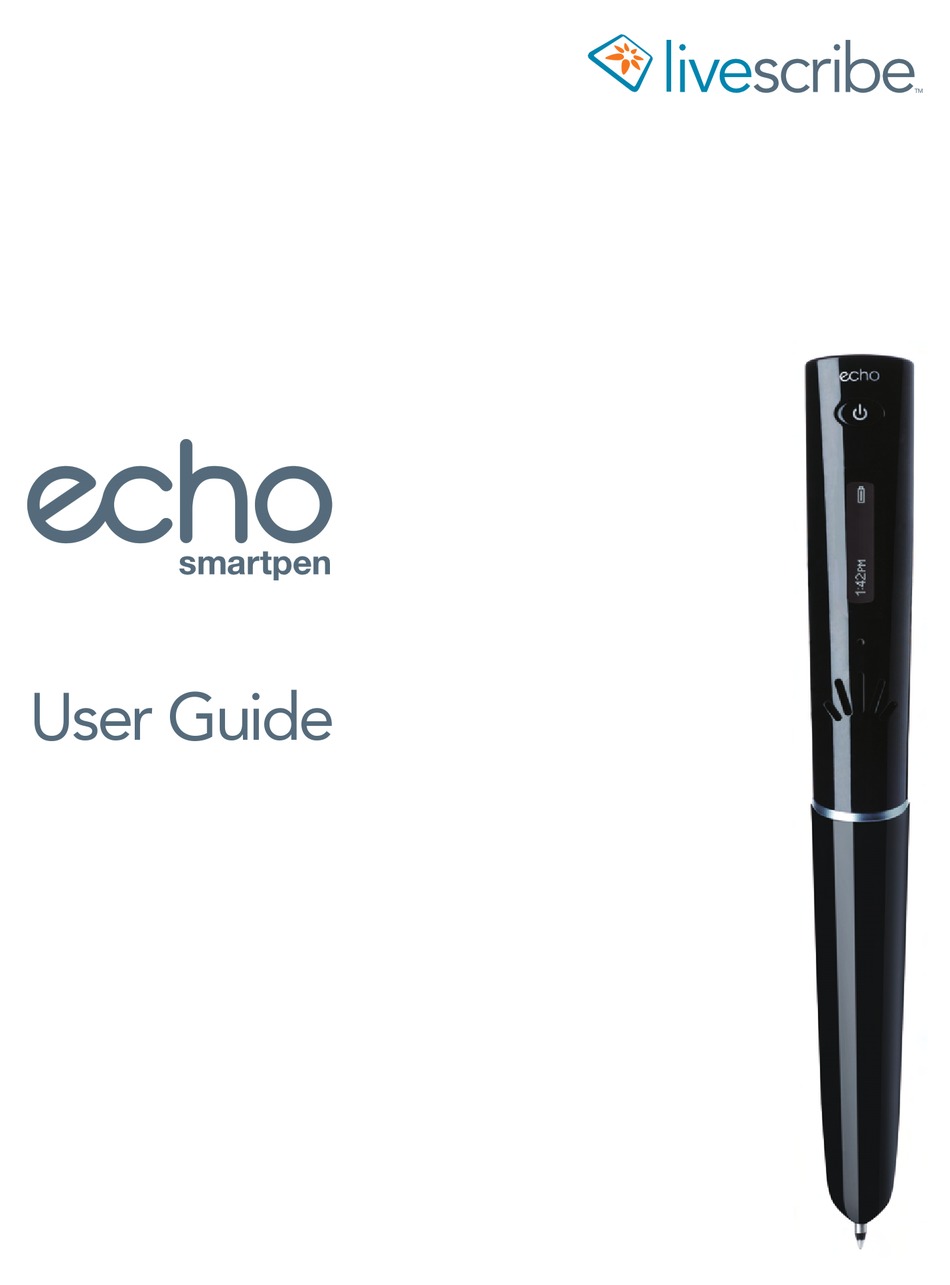 LIVESCRIBE ECHO, PULSE USER MANUAL Pdf Download ManualsLib