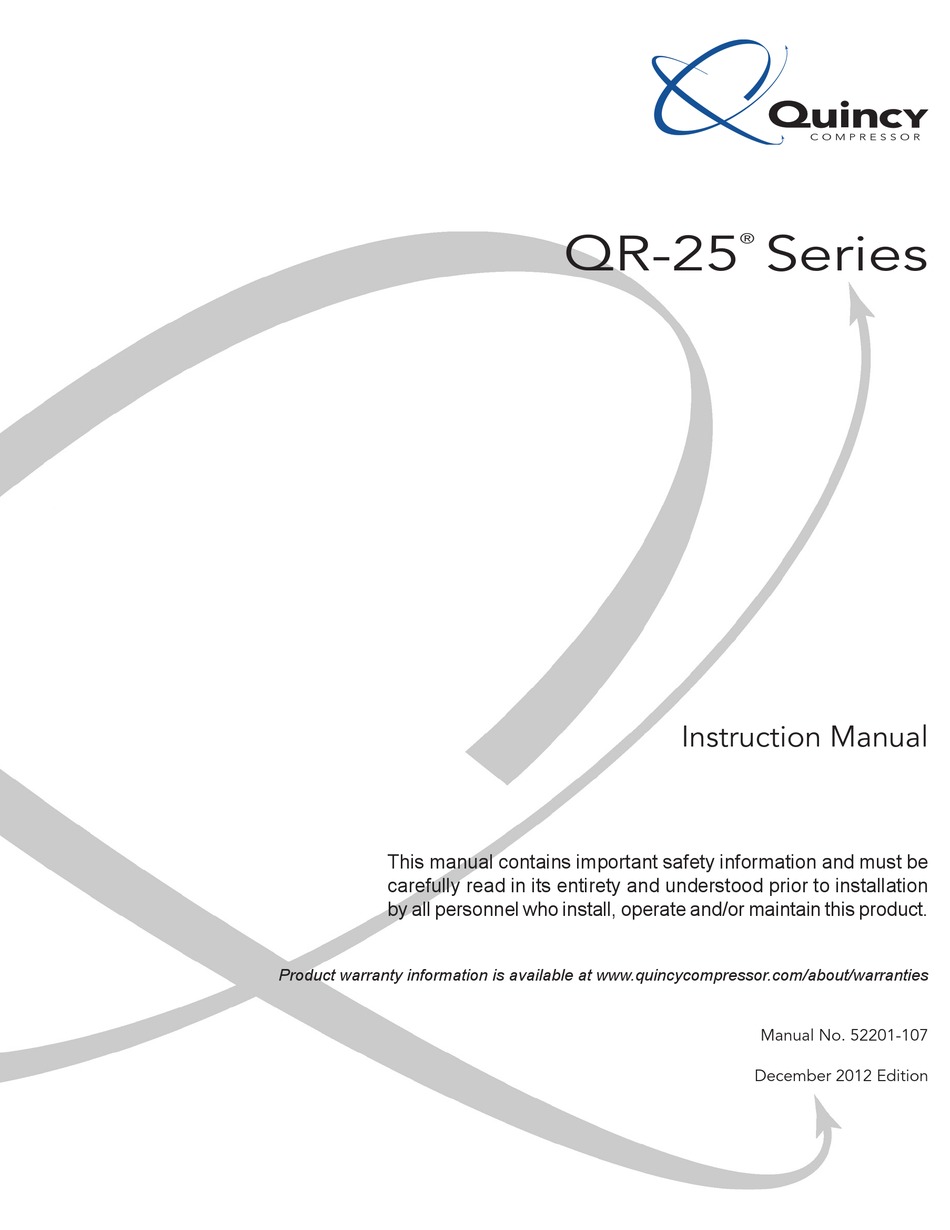 Quincy Compressor Qr 25 Series