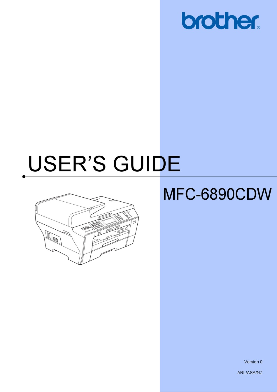 BROTHER MFC6890CDW USER MANUAL Pdf Download ManualsLib