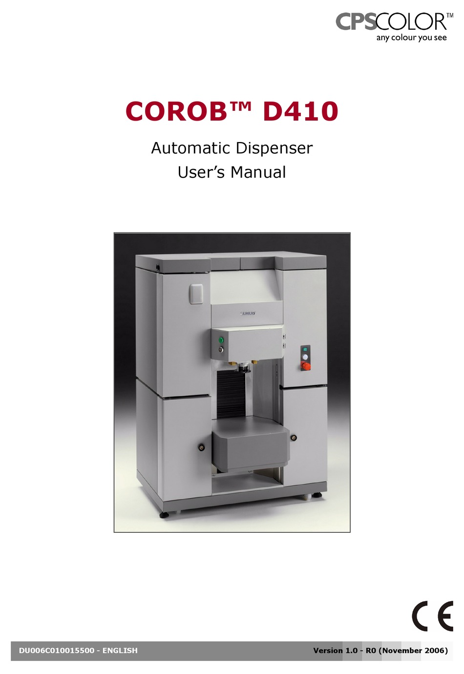 CPS COLOR COROB D410 USER MANUAL Pdf Download ManualsLib