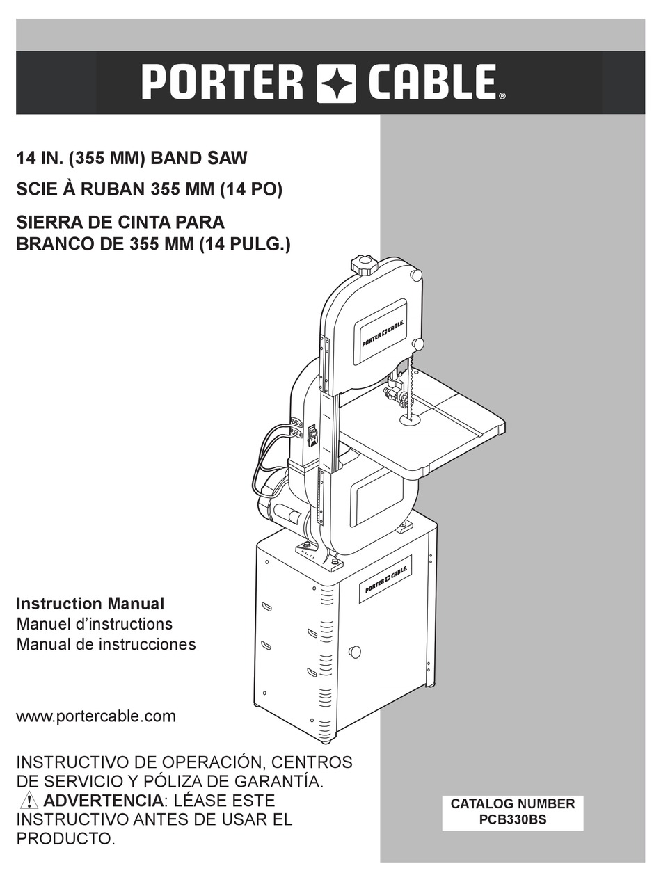 Porter Cable Pcb330bs Instruction Manual Pdf Download Manualslib