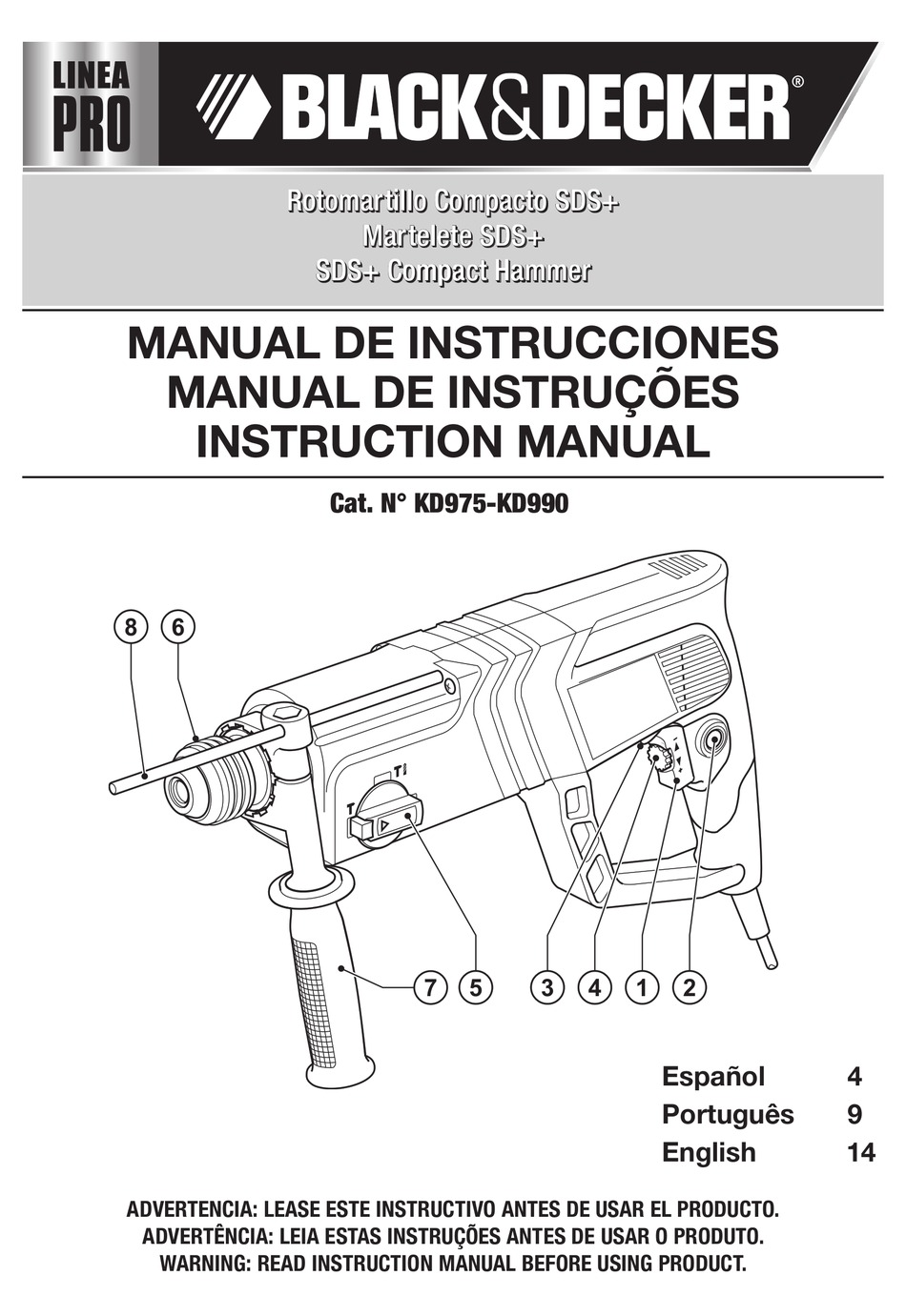 User manual Black & Decker KD975 (English - 76 pages)