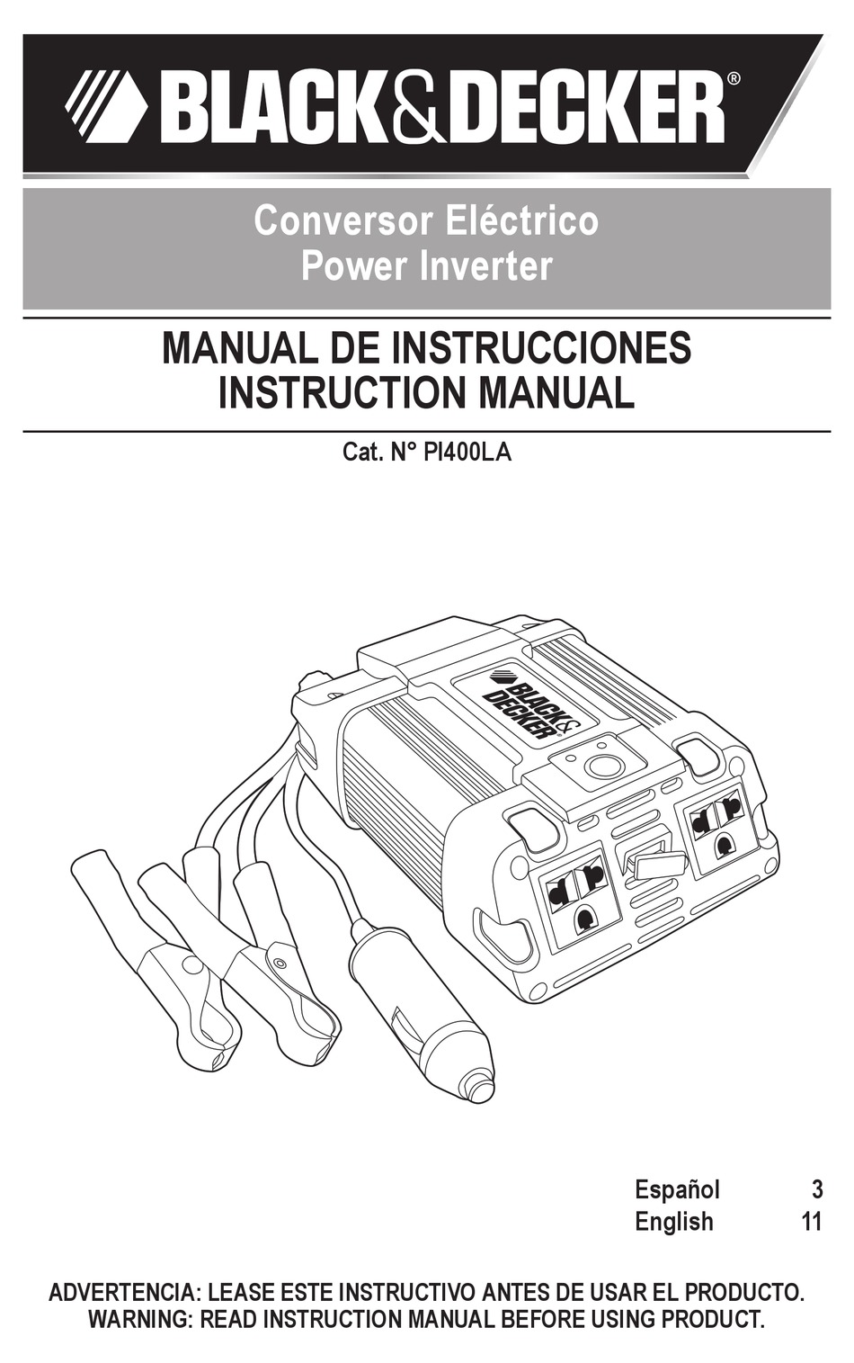 Black Decker Pi400la Instruction Manual Pdf Download Manualslib