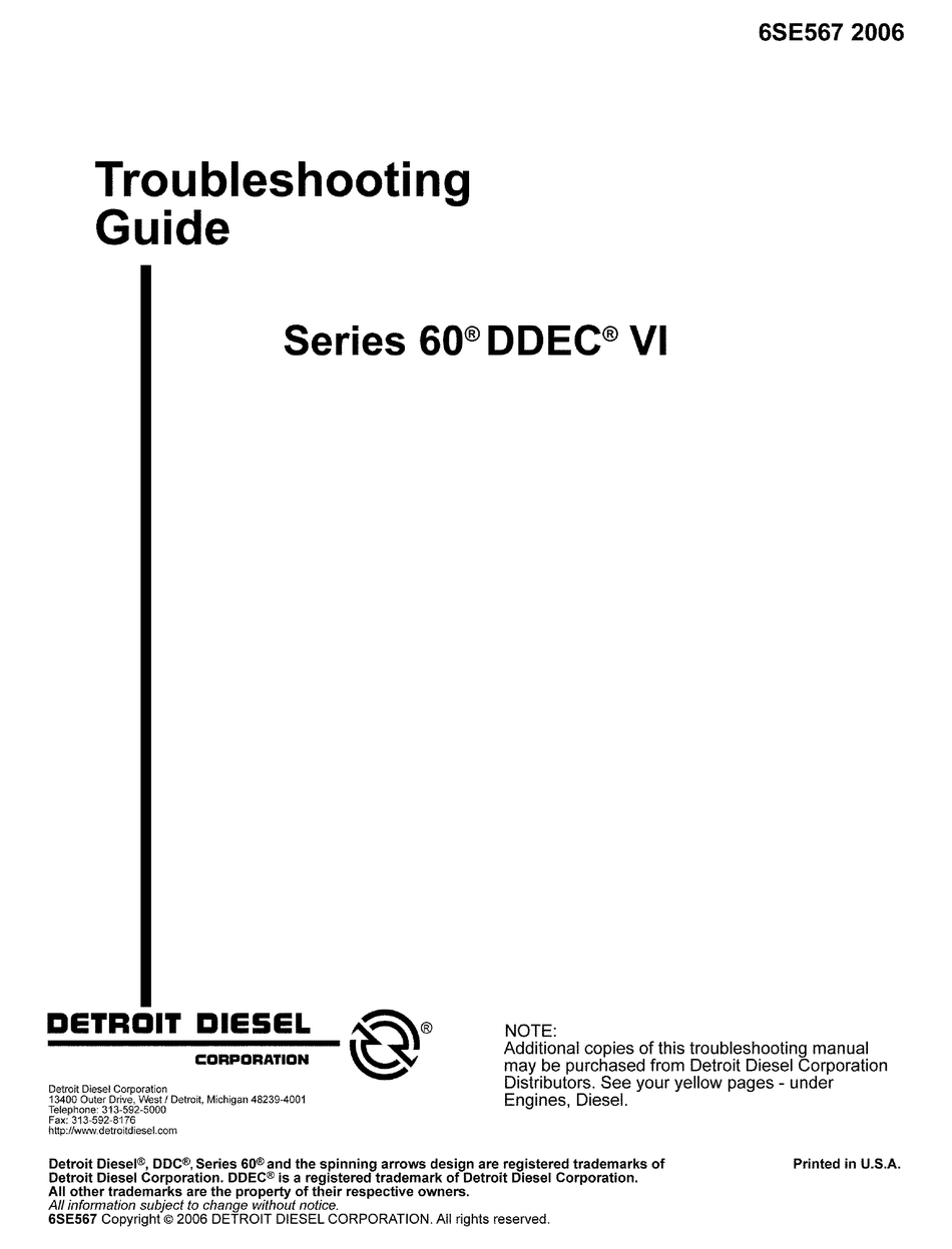 detroit diesel diagnostic link error 2-9