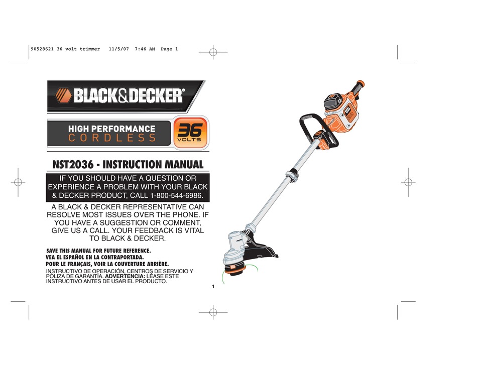 User manual Black & Decker GH3000 (English - 40 pages)