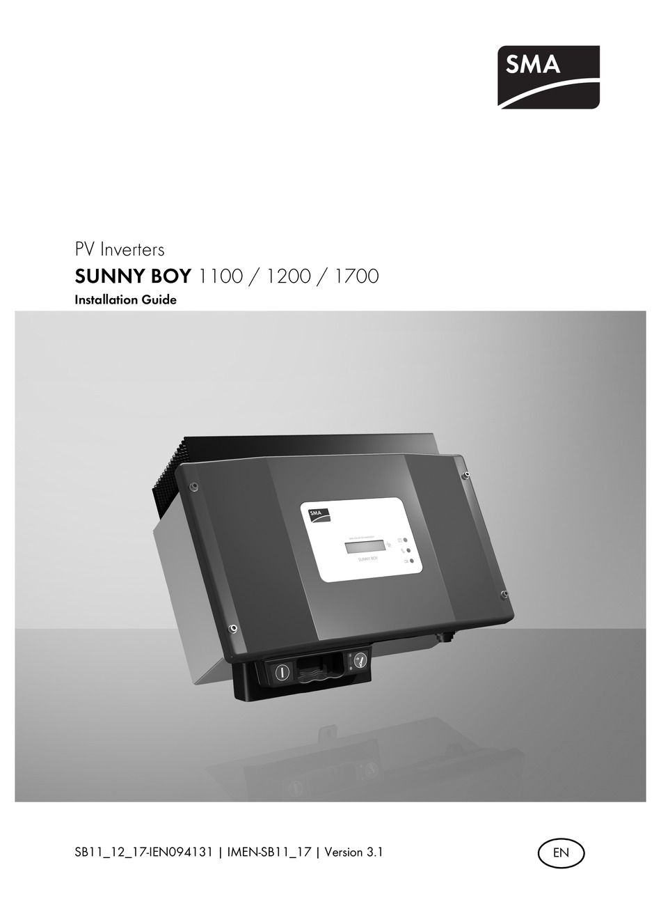 SMA SUNNY BOY 1100 INSTALLATION MANUAL Pdf Download | ManualsLib