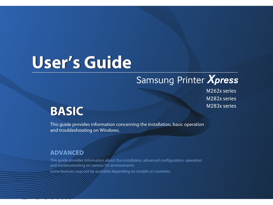 Samsung Xpress M262x Series User Manual Pdf Download Manualslib