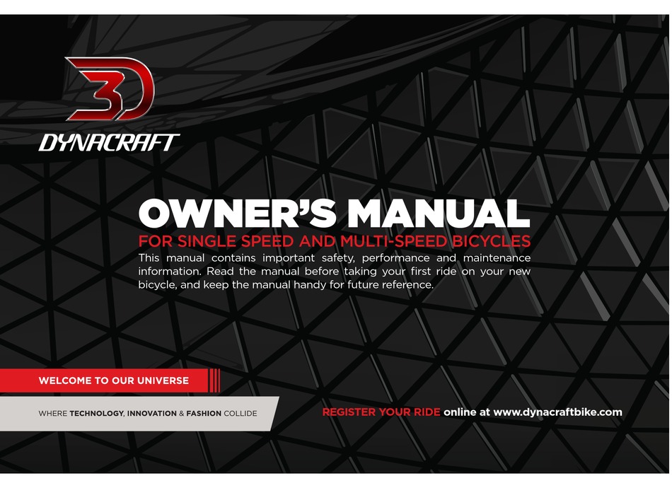 DYNACRAFT SINGLE SPEED OWNER'S MANUAL Pdf Download ManualsLib