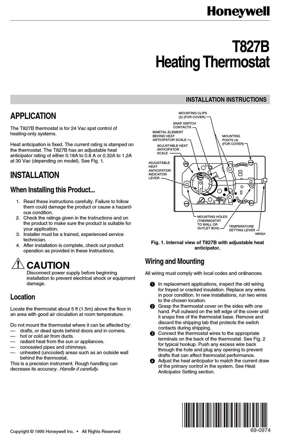 Honeywell Th3210d1004 Installation Manual