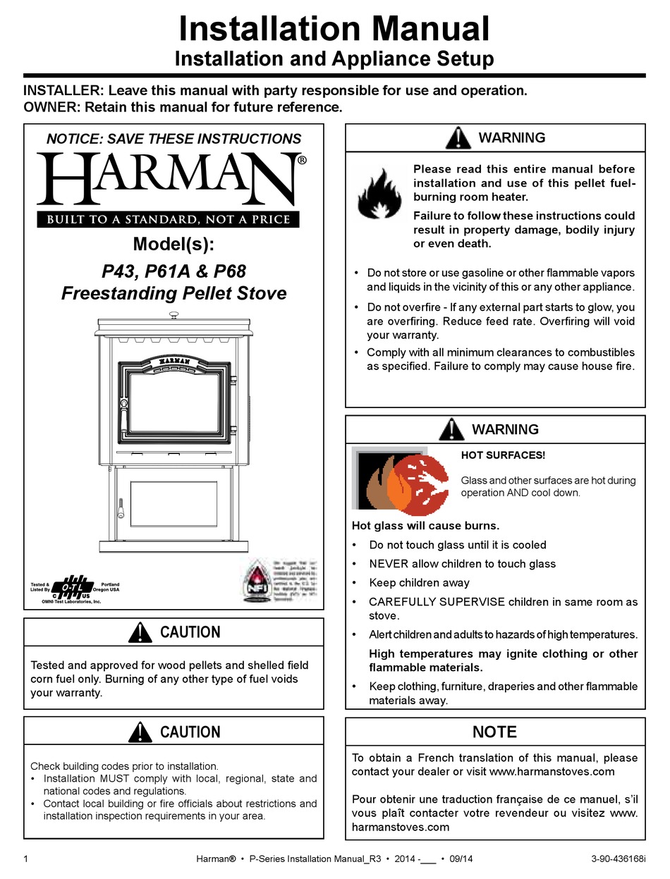 HARMAN P43 INSTALLATION MANUAL Pdf Download | ManualsLib