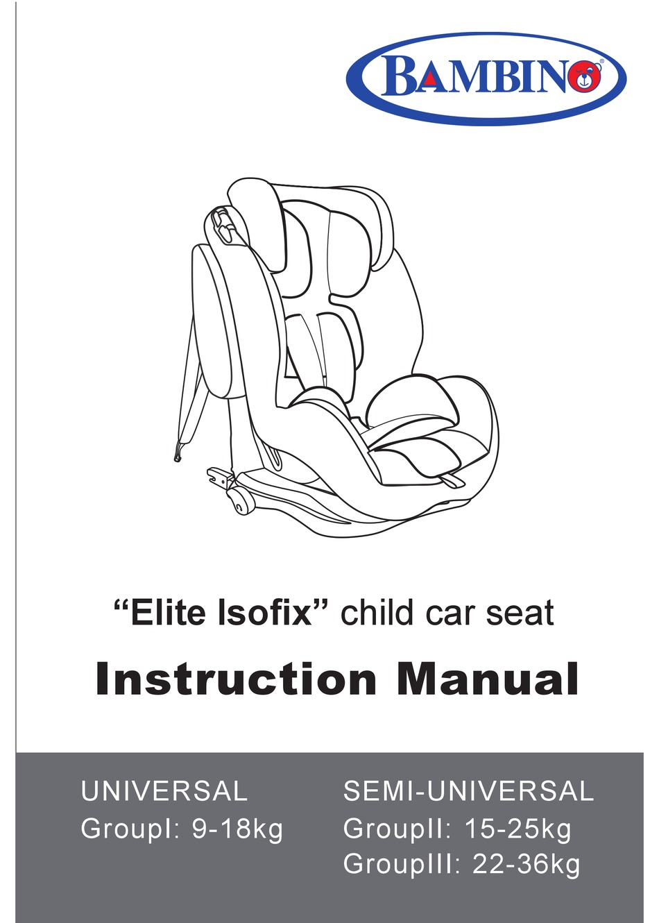 bambino elite isofix car seat