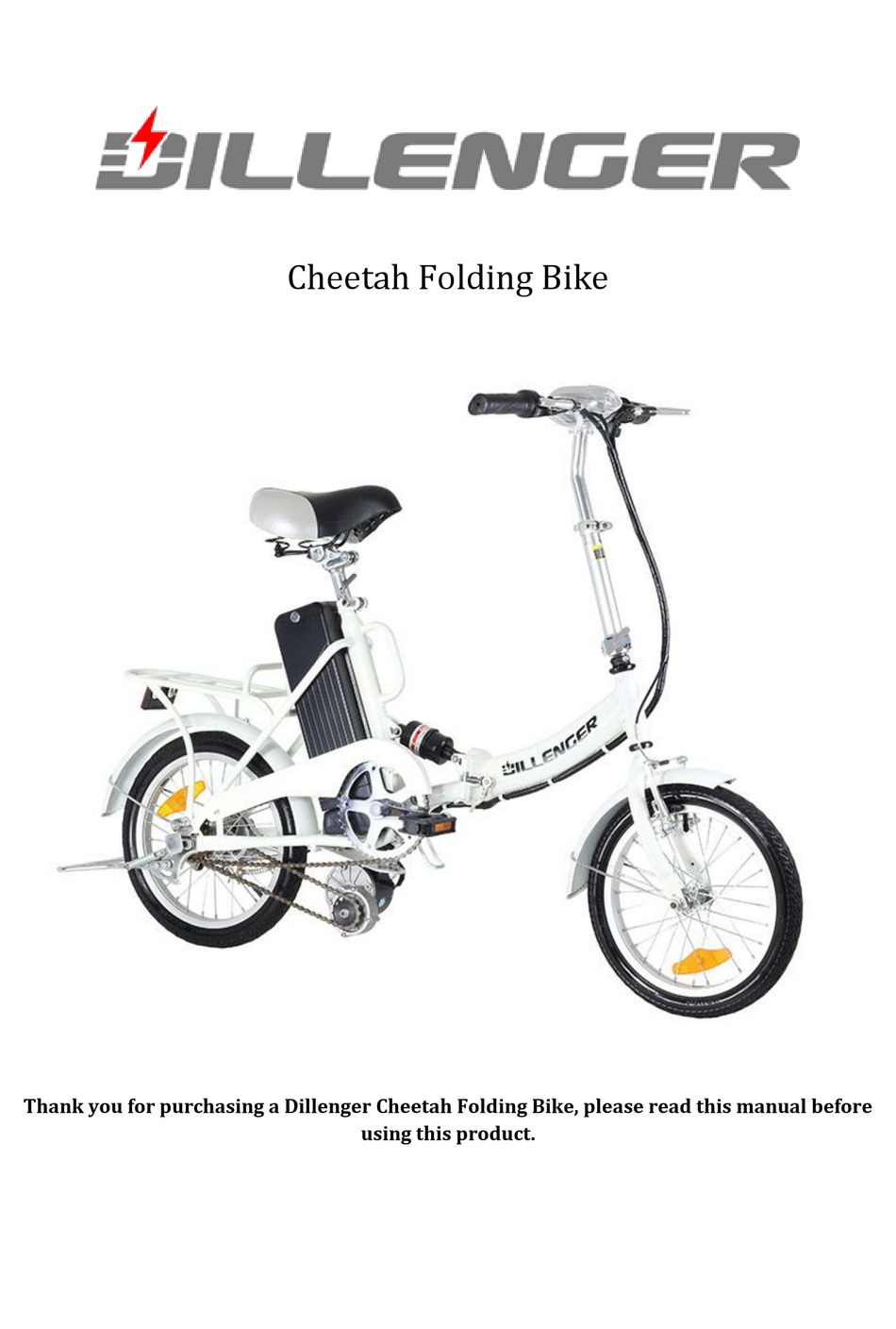 Dillenger cheetah folding electric clearance bike