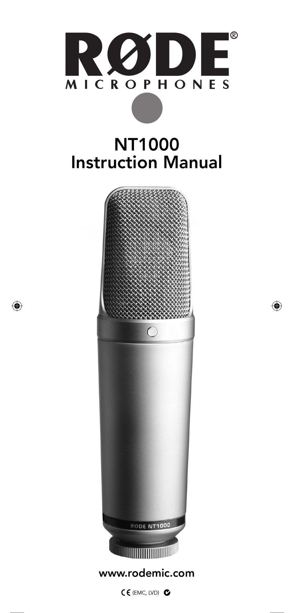 RODE MICROPHONES NT1000 INSTRUCTION MANUAL Pdf Download ManualsLib