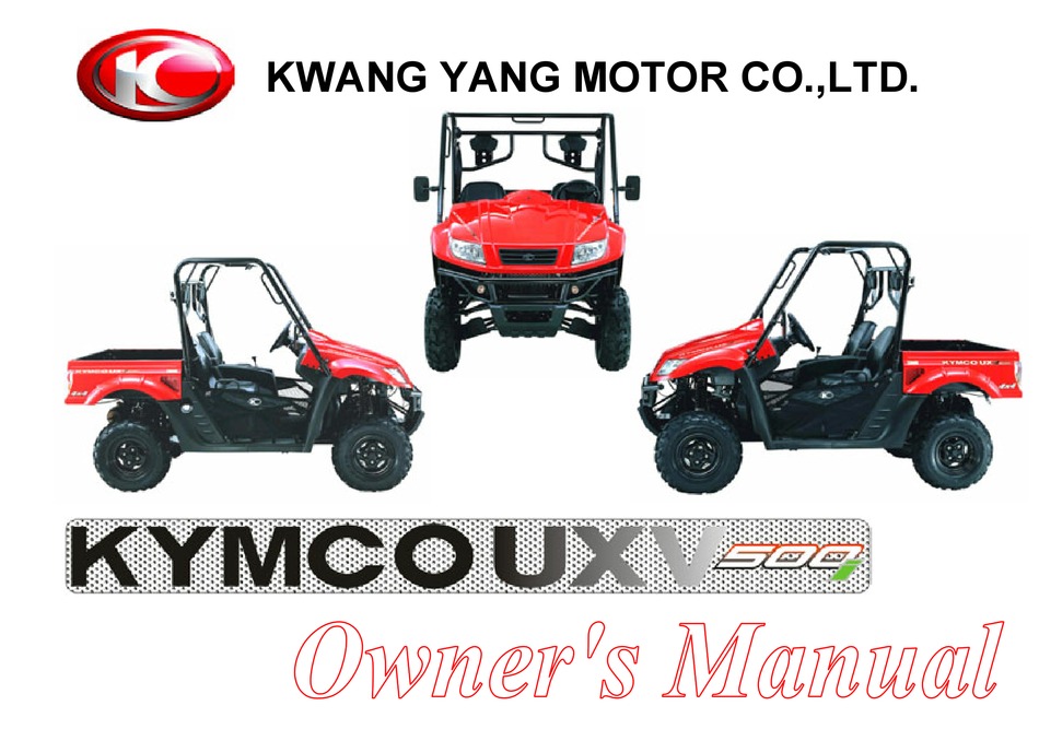 Kymco Uxv 500i Owner S Manual Pdf Download Manualslib