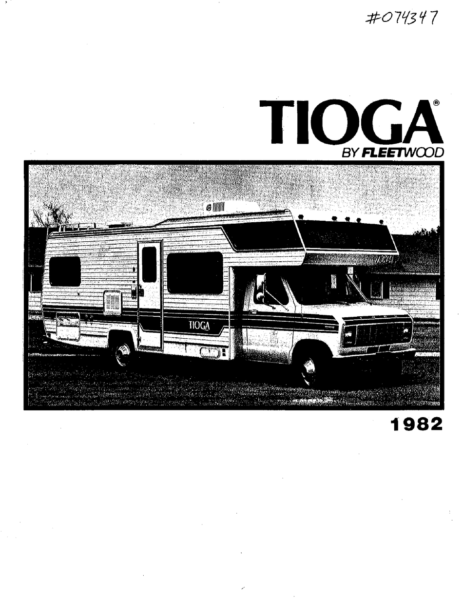 FLEETWOOD TIOGA 1982 OWNER