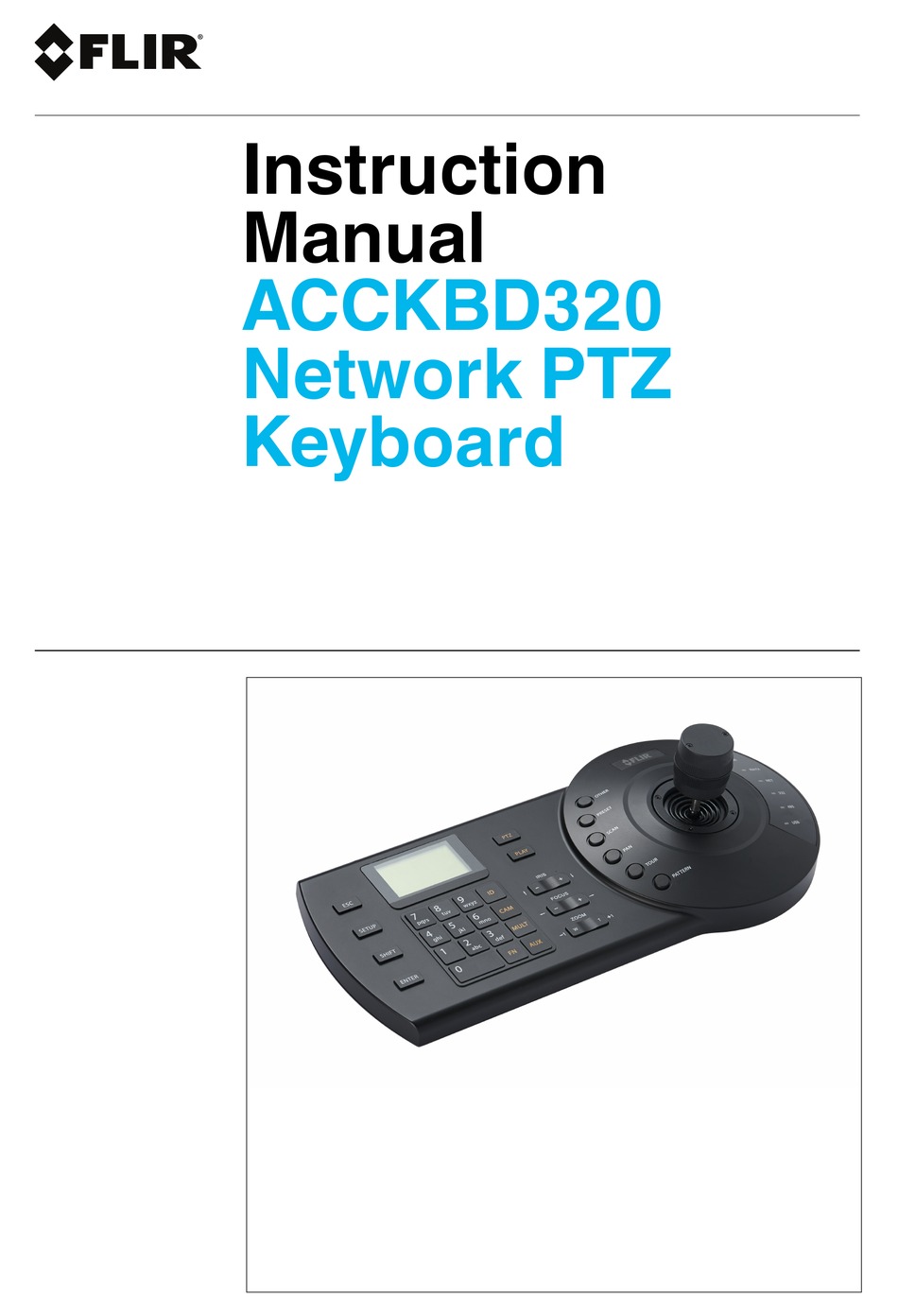FLIR Keyboard Controller for IP PTZ Cameras NVRs and MPX DVRs 