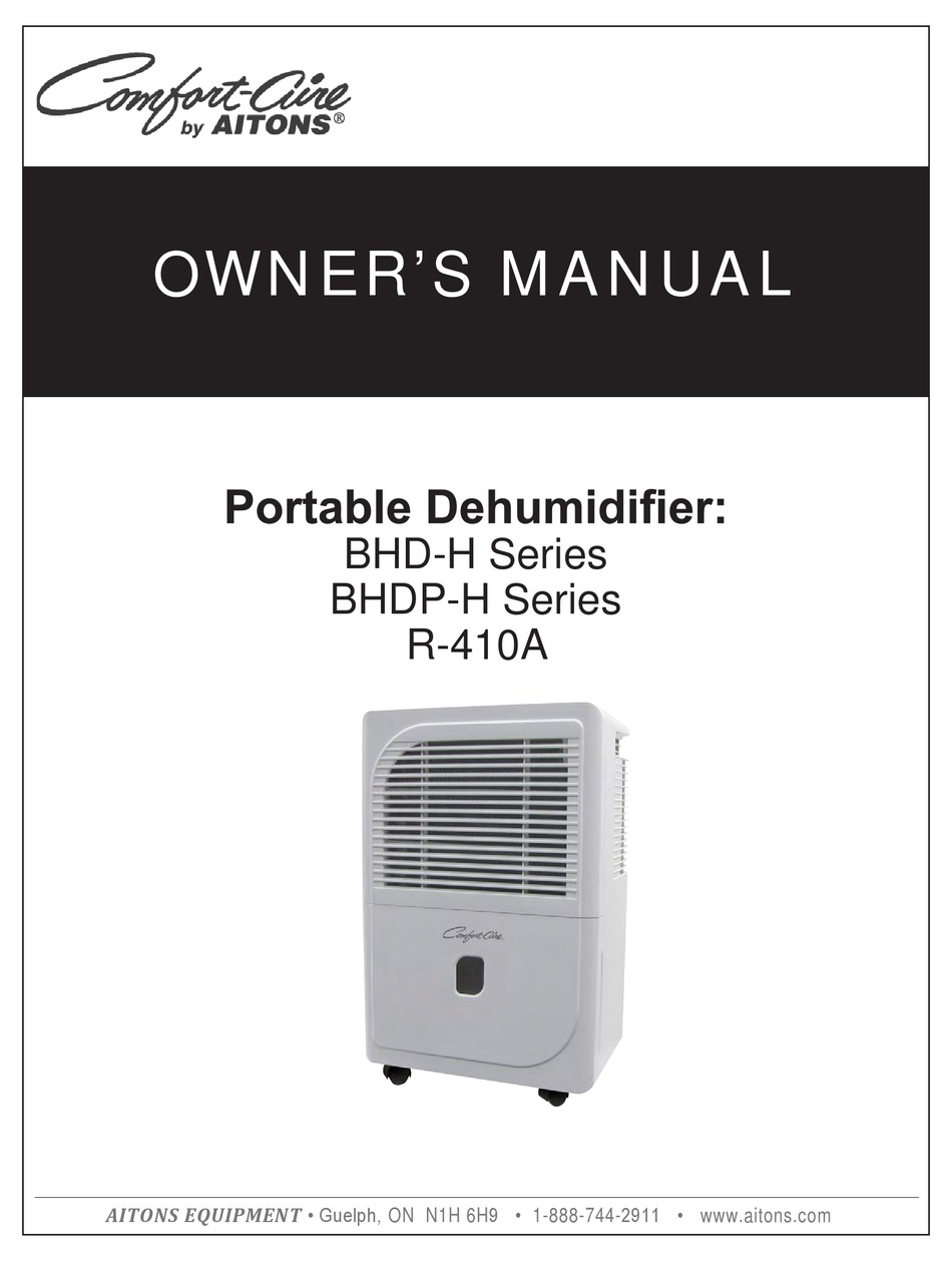 COMFORTAIRE R410A OWNER