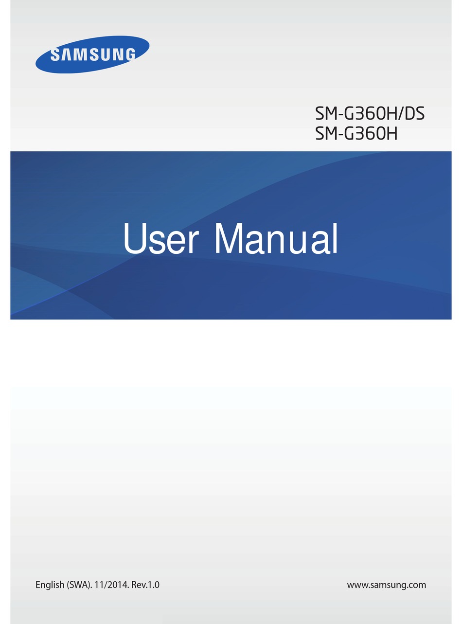 SAMSUNG SM-G360H/DS USER MANUAL Pdf Download | ManualsLib