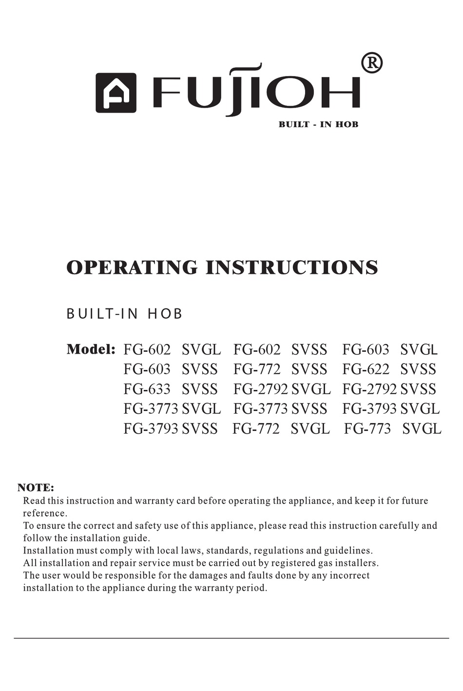 fujioh fg 3793 svgl