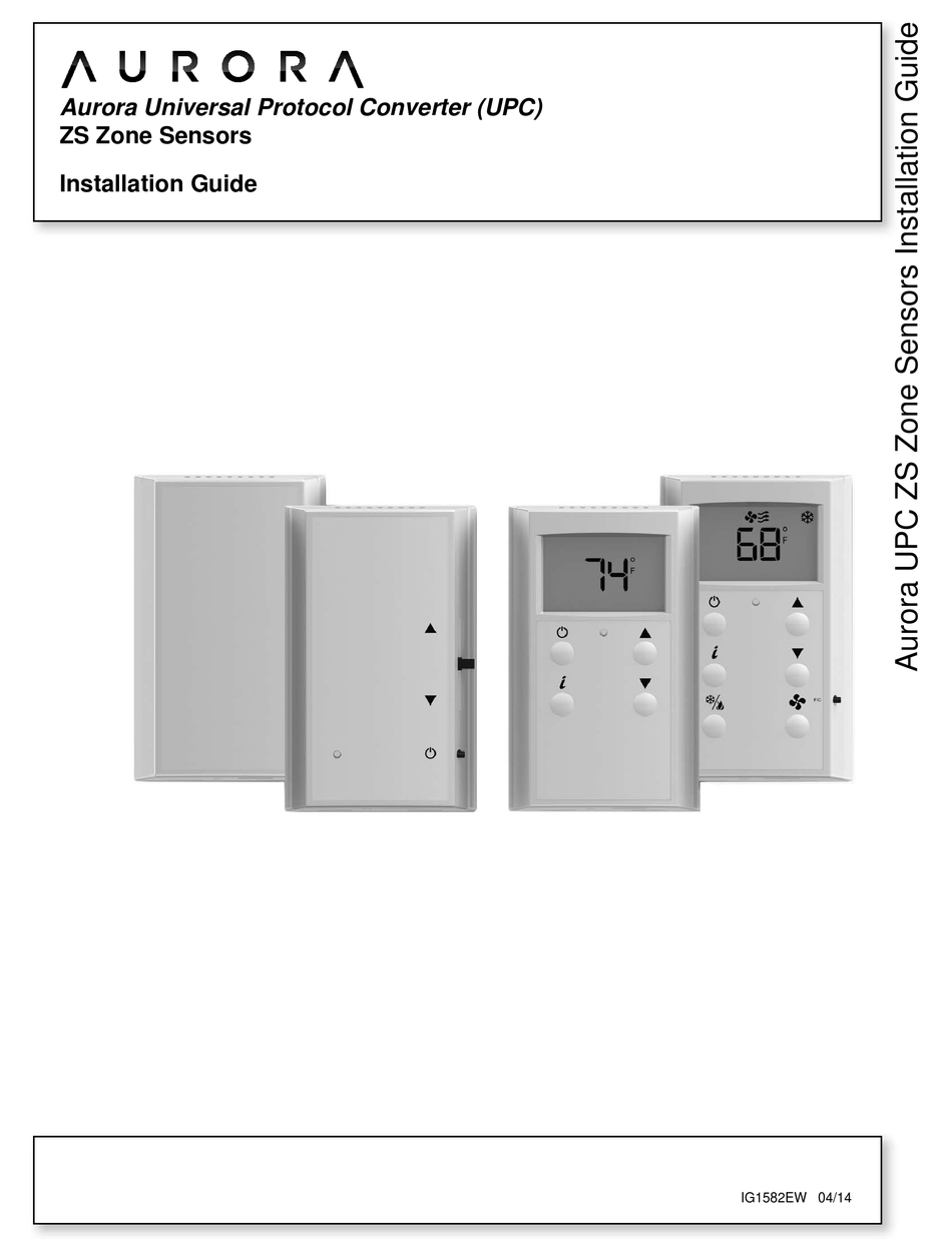 AURORA ZS PROF INSTALLATION MANUAL Pdf Download ManualsLib