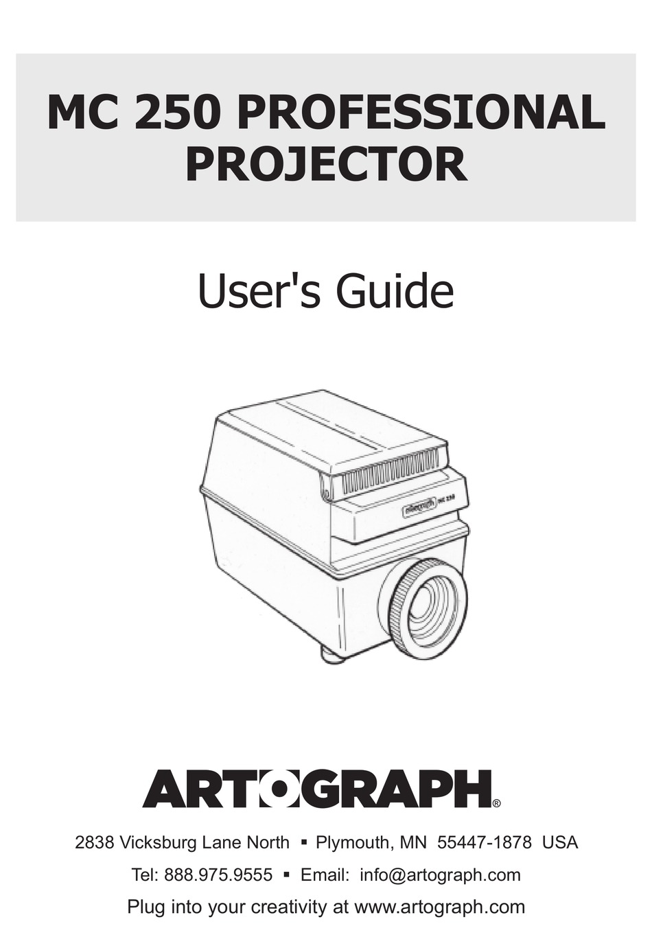 ARTOGRAPH MC 250 USER MANUAL Pdf Download ManualsLib