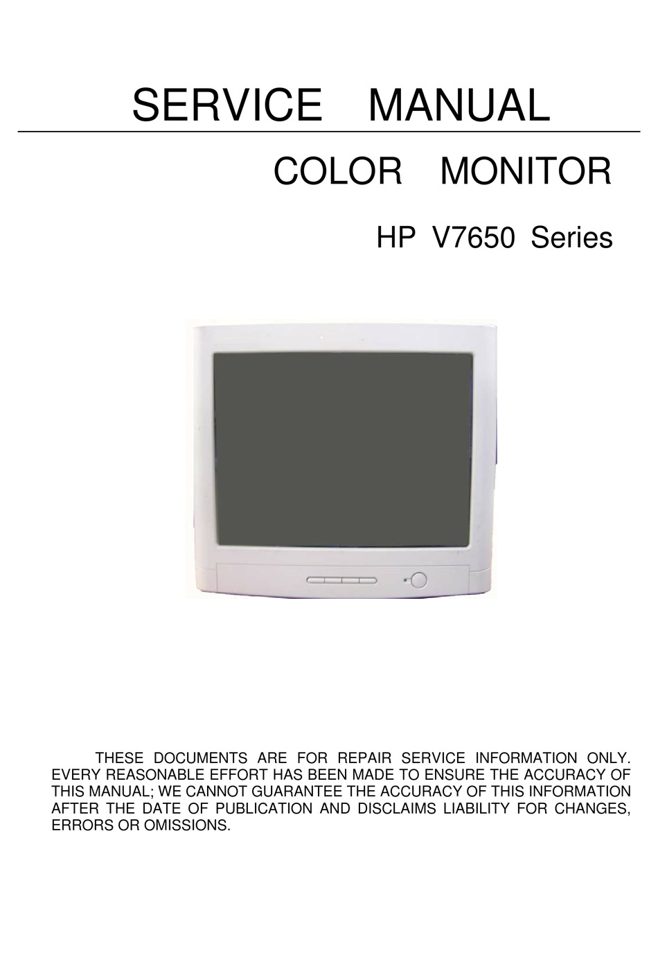 HP 1332A X-Y Display Operating & Service Manual 